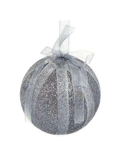 Елочный шар серый, 8 см, SYPMPB--1121161