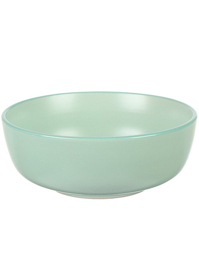 Салатник керамика, круглый, 15х5.6 см, Macarons, Domenik, DM7002, мятный