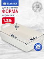 Форма для запекания керамика, 36.9х19х7 см, 2.15 л, прямоугольная, Daniks, Антарктида, Y4-7289