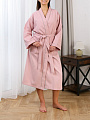 Халат унисекс, вафельный, 100% хлопок, розовый, универсальный, A160121