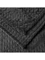 Плед евро, 200х220 см, велсофт жаккард, 100% полиэстер, Silvano, ZigZag, темно-серый, 200/008-ZZG/CL - фото 3