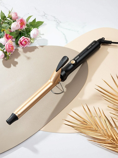 Щипцы-плойка Rion, TB-2002A-25, 70 Вт, керамическое покрытие, защита от перегрева, 230 °, 220 В, черный с пудровым