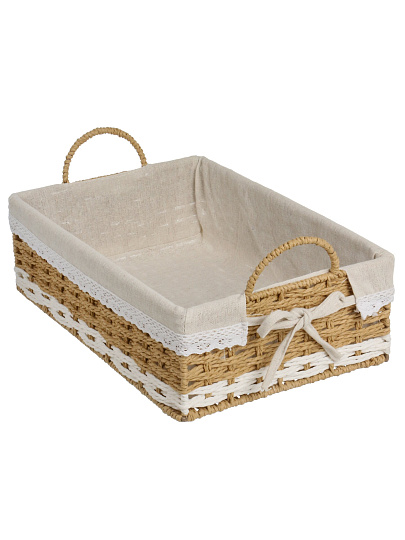 Корзина плетеная, прямоугольная, 36*24*11 см, Y4-9658