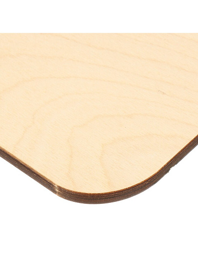 Доска разделочная дерево, 29х21х0.6 см, с ручкой, прямоугольная, Кофе, К-311