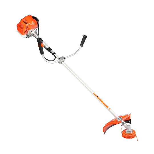 Триммер бензиновый, Patriot, PT 5555ES Country, 3 л.с., 52 куб.см, 2210 Вт, U-ручка, леска/нож, неразборный вал