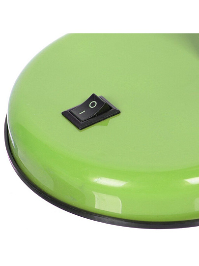 Светильник настольный на подставке, E27, 60 Вт, черный, абажур зеленый, Lofter, 203В-grn/270789