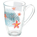 Кружка стеклянная Pasabahce Tropic 55393SLBD53, 330 мл