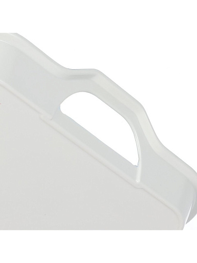 Поднос пластик, 44х31.5х6 см, прямоугольный, голубой мрамор, Y6-10714