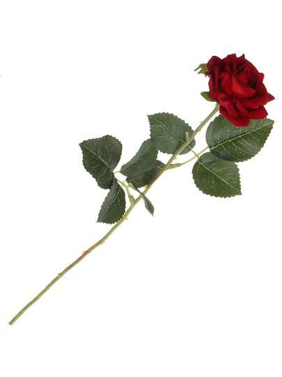 Цветок искусственный декоративный Роза, 40 см, красный, Y4-5262