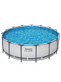 Бассейн каркасный Bestway, 457х122 см, Steel Pro Max, 56438, фильтр-насос, лестница, тент, 16015 л - фото 10