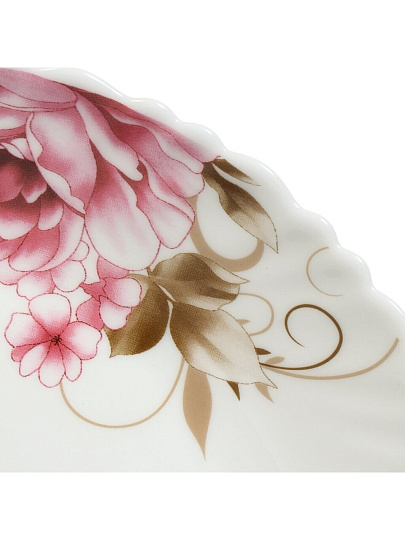 Тарелка десертная, стеклокерамика, 19 см, круглая, Анжелика, Daniks, BY23LHP75