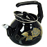 Чайник сталь, эмалированное покрытие, 3 л, ручка консольная, Interos, Черное золото, индукция, 3040А - фото 2