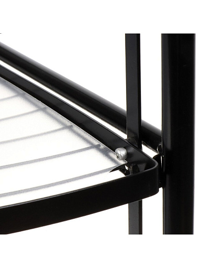 Полка универсальная, железо, 4 секции, 50х38х121 см, угловая, Y9-246