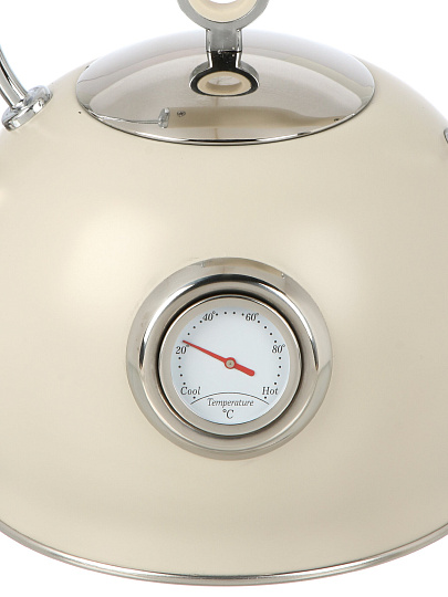 Чайник нерж, 3 л, со свист, нержавеющая сталь, с термометром, Daniks, GS-04436B