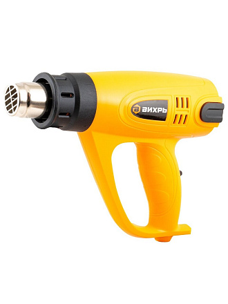 Фен строительный Вихрь, ТП-2000, 2000 Вт, 500 л/мин, 400 °C, 550 °C, 2 скорости, с кейсом, 72/2/1