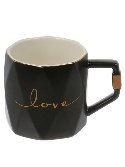 Кружка керамика, 380 мл, Лав Стори, 8.5х9 см, Y4-11308, в ассортименте