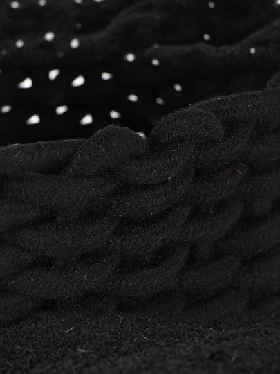 Корзина 18х18х14 см, квадратная, плетеная, черная, Y4-8948