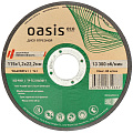 Круг отрезной по металлу, Oasis, Eco, диаметр 115х1.2 мм, посадочный диаметр 22.2 мм, зернистость P60