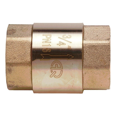 Клапан обратный 3/4", г-г, шток пластик, AquaLink