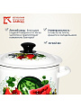 Кастрюля эмалированная сталь, 9 л, крышка сталь, цилиндрическая, Керченский металлургический завод, Восточные дары, 41804-212/6-У2 - фото 4