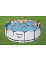 Бассейн каркасный Bestway, 427х122 см, Steel Pro Max, 5612X, фильтр-насос, лестница, тент, 15232 л - фото 8