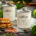 Банка для сыпучих продуктов, доломит, 0.55 л, с крышкой, Daniks, Кофе Классик, HC3D01B-N1 - фото 2