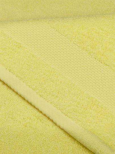 Полотенце банное 70х140 см, 100% хлопок, 380 г/м2, Грация, Barkas, банановое, Узбекистан