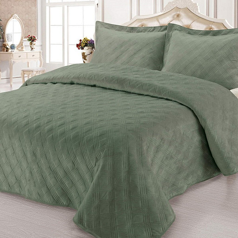 Текстиль для спальни Sofi De MarkO Эвридика Пок-5106З-230х250, евро, покрывало и 2 наволочки 50х70 см