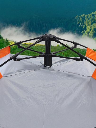 Палатка 3-местная, 200х200х130 см, 1 слой, 1 комн, с москитной сеткой, Green Days, GJH021-3