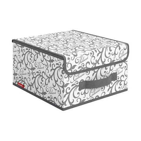 Кофр для хранения, с крышкой, 28х30х16 см, серый, Valiant, CG-BOX-LS