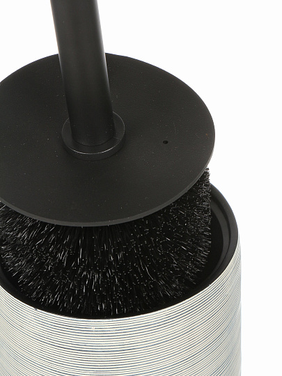 Ерш для туалета Серо-голубой, напольный, 10x10x14.3/38.8 см, полистоун, BRE0880AA-TOH