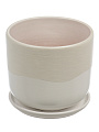 Горшок керамика, 1.6 л, цилиндр, белый, Айскрим №3, 339-440 - фото 3