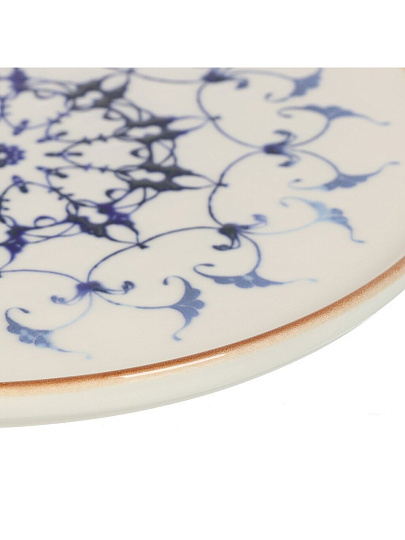 Тарелка обеденная, фарфор, 27 см, с бортом, круглая, Reflect, Pioli, 18AP27 PL Reflect