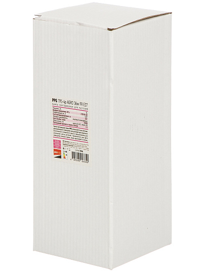 Светильник светодиодный E27, 36 Вт, 220 В, 39,5х9,5 см, JazzWay, PPG T95-4p AGRO