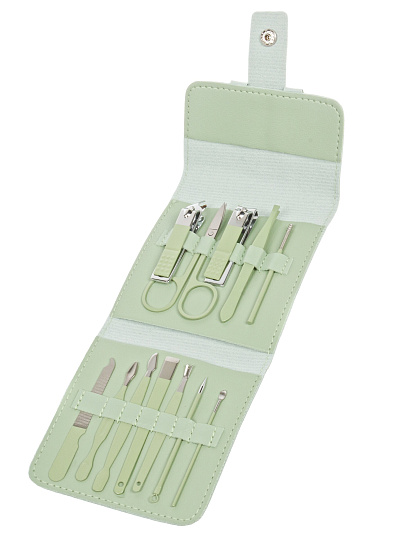 Набор маникюрный 10х9.5 см, 12 предметов, в ассортименте, 517787