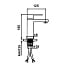 Смеситель для раковины, Frap, короткий излив, с картриджем, нержавеющая сталь, F10804 - фото 9