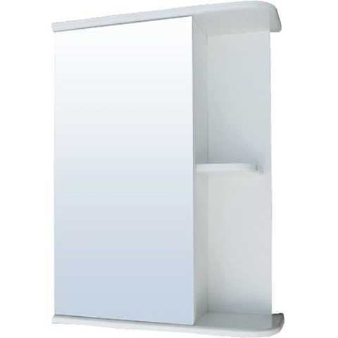Зеркало-шкаф левое, 51х70 см, белое, Doratiz, Гретта 50, 2711.046