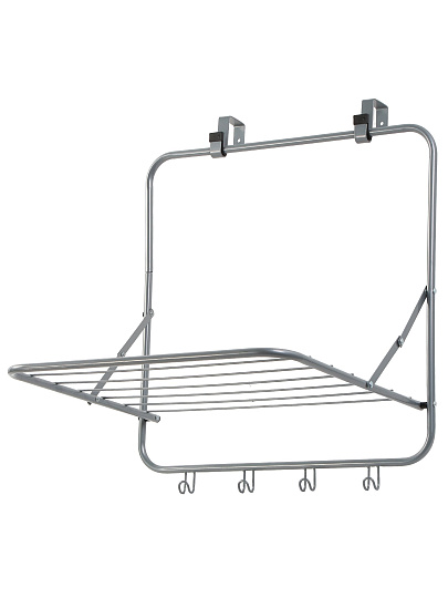 Сушилка для белья на дверь, полотно 3 м, 51х41х61 см, складная, 6 прутьев, 6 кг, навесная, 131701A