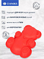 Форма для запекания силикон, 16.5х20 см, фигурная, красная, Daniks, Медведь, Y3-1314 - фото 3