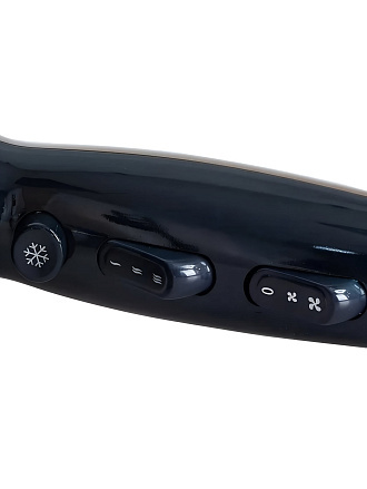 Фен Pioneer, HD-2200DC, 2200 Вт, 3 режима, 2 скорости, черный с золотым, 14448