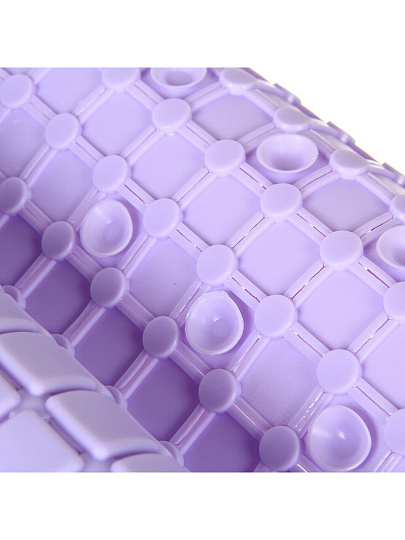 Коврик для ванной, антискользящий, 0.35х0.78 м, сиреневый, T2022-7076