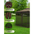 Шатер с москитной сеткой, коричневый, 3х3х2.75 м, четырехугольный, с двойной крышей, Green Days - фото 15
