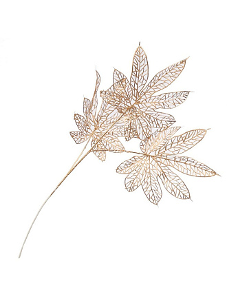 Цветок искусственный декоративный Ветвь, 68 см, золотой, Y6-10422