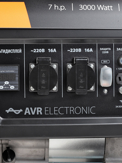 Генератор бензиновый, Patriot, GP 3810 L, 3 кВт, четырехтактный, 12.2 А, выход 12 В, ручной стартер, 474101545