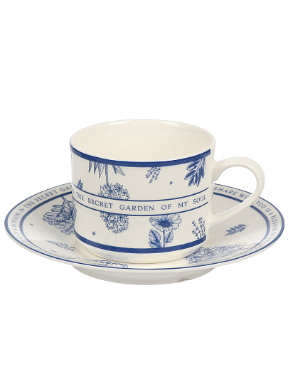 Набор чайный фарфор, 12 предметов, на 6 персон, 250 мл, Jewel, Тайный сад, ПС0045-37