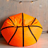 Кресло мешок для отдыха 80х80х80 см, оксфорд, оранжевый, черное, Мяч баскетбольный, МБ673 - фото 4
