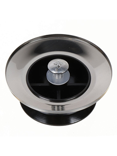 Кнопка для крышки пластик/металл, 5 см, 2 шт, 848-019