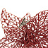 Елочное украшение Пуансеттия, красный ажур, 15 см, на прищепке, Y4-3006 - фото 2
