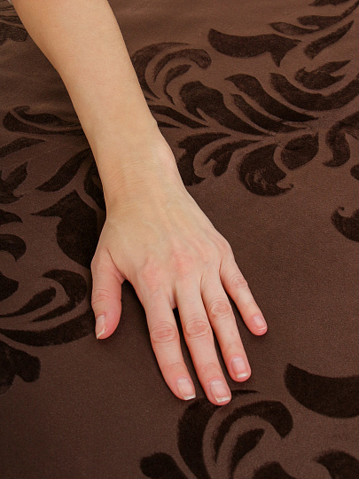 Покрывало евро, 240х260 см, 100% полиэстер, Silvano, Classic, шоколад