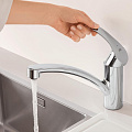 Смеситель для кухни, Grohe, Eurosmart, с картриджем, хром, 33281002 - фото 5